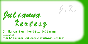 julianna kertesz business card