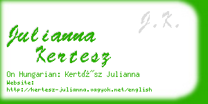 julianna kertesz business card